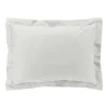 TAIE OREILLER 50X70CM PERCALE UNI 78 FILS BLANC