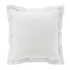 TAIE OREILLER 63X63CM PERCALE UNI 78 FILS BLANC