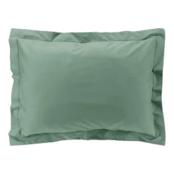 TAIE OREILLER 50X70CM PERCALE UNI 78 FILS TILLEUL