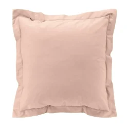 TAIE OREILLER 63X63CM PERCALE UNI 78 FILS NUDE