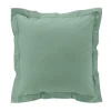 TAIE OREILLER 63X63CM PERCALE UNI 78 FILS TILLEUL