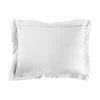 TAIE OREILLER 50X70CM UNI 57 FILS LINA BLANC