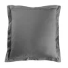 TAIE OREILLER 63X63CM UNI 57 FILS LINA ANTHRACITE
