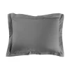 TAIE OREILLER 50X70CM UNI 57 FILS LINA ANTHRACITE
