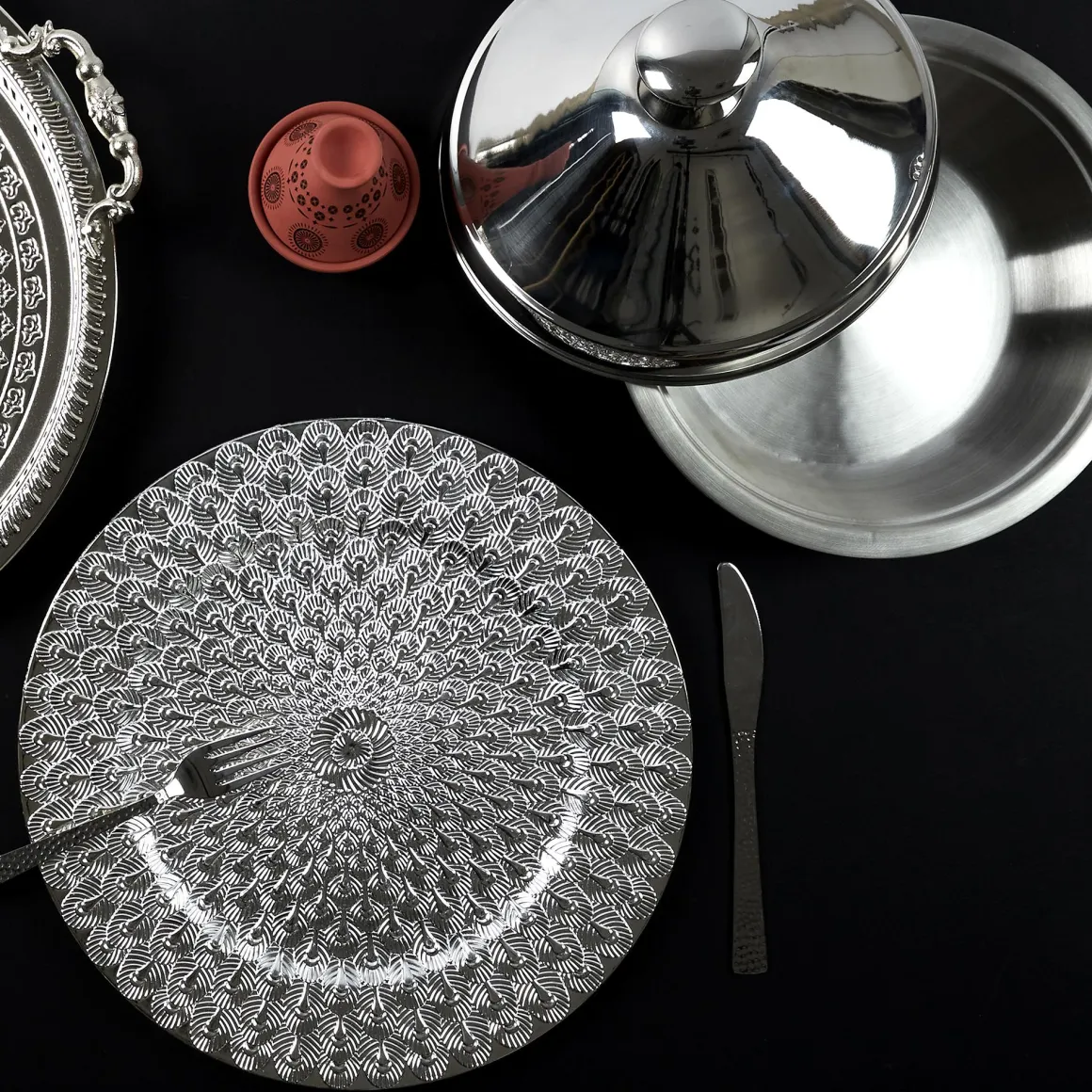 TAJINE ACIER INOXYDABLE 24CM