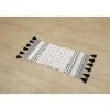 TAPIS AGADIR 45X90CM NOIR BLANC