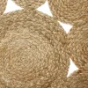 TAPIS AJOURE EN JUTE D.80CM
