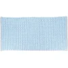 TAPIS ASUNCION ASPECT MAILLE 45X90CM BLEU CLAIR