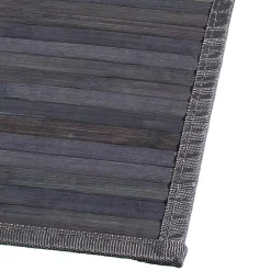 TAPIS BAMBOU LATTE GRIS FONCE 50X80CM