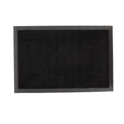 TAPIS BAPTISTE 40X60CM POLYAMIDE PVC NOIR
