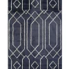 TAPIS BLEU ABYSSE GOLD D.100X150CM