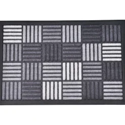 TAPIS CAROLL 40X60CM NYLON CAOUTCHOUC GRIS