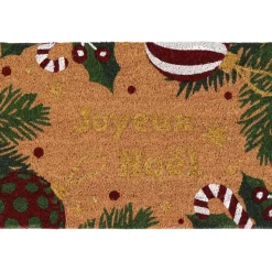 TAPIS COCO 40X60CM IMPRIME JOYEUX NOEL