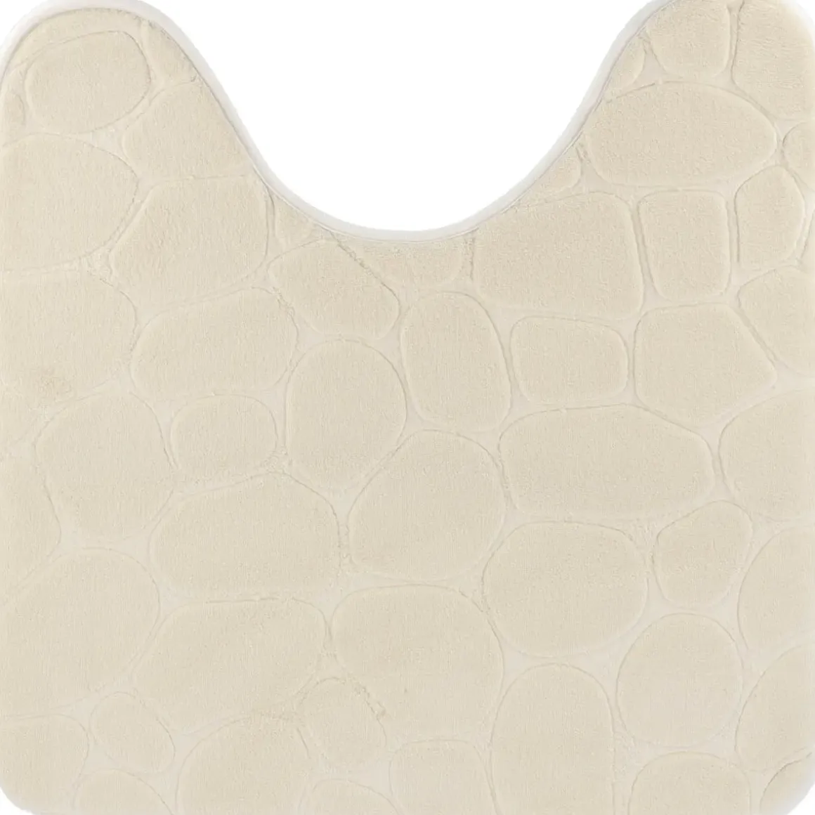 TAPIS CONTOUR WC MEMOIRE DE FORME GALET 45X50CM NATUREL