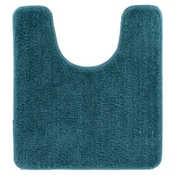 TAPIS CONTOUR WC 45X50CM DESSOUS LATEX BLEU CANARD