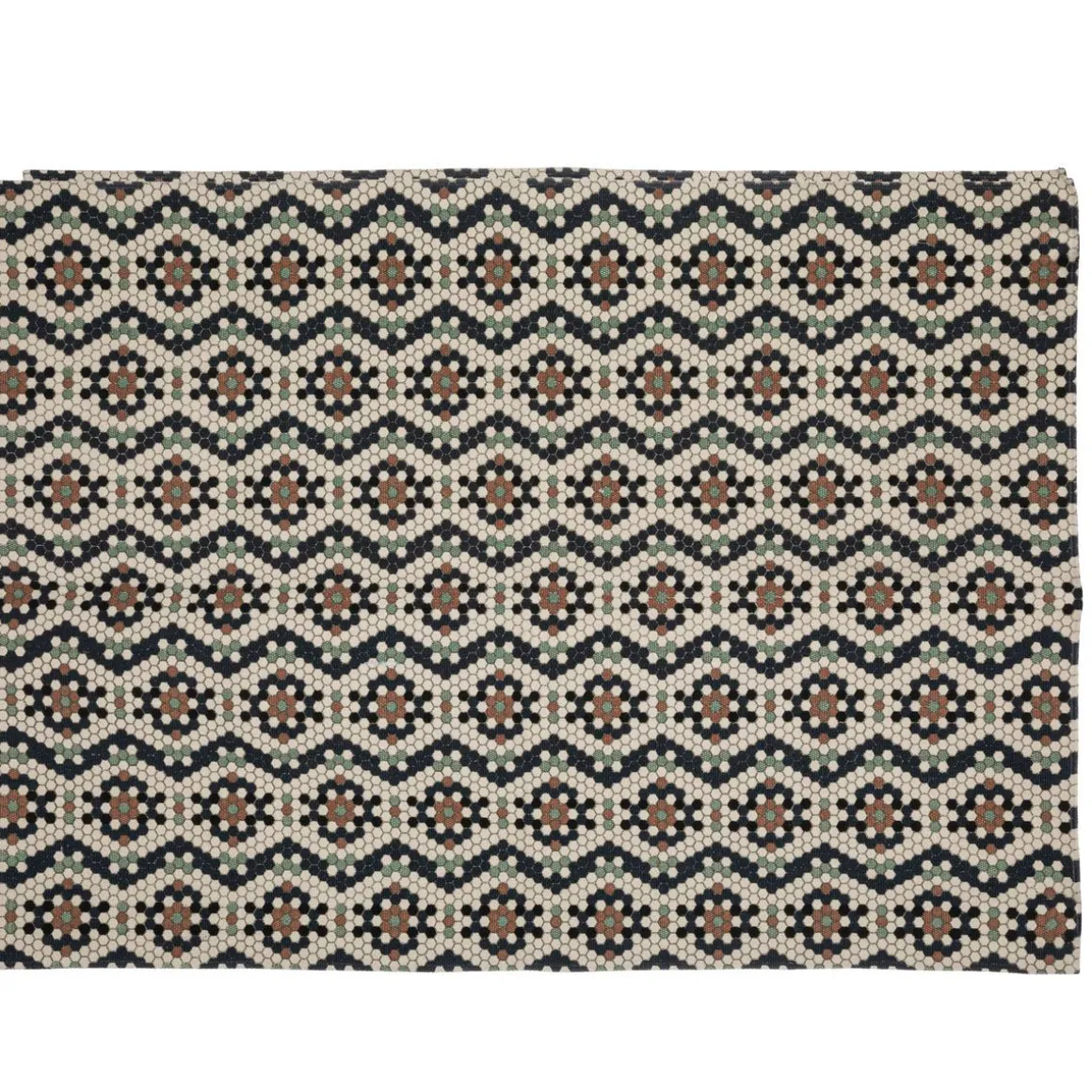 TAPIS COTON IMPRIME CAFE 120X170CM