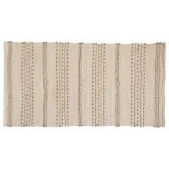 TAPIS COTON JUTE BOTA IVOIRE 70X140CM