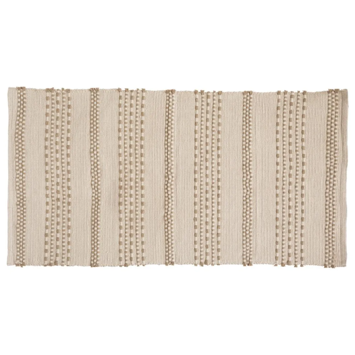 TAPIS COTON JUTE BOTA IVOIRE 70X140CM