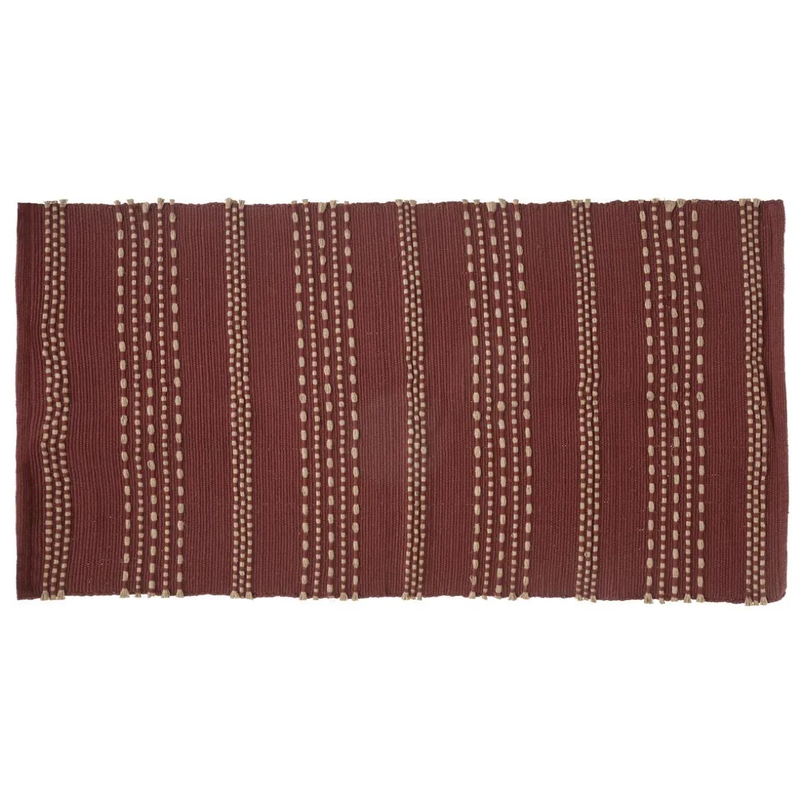 TAPIS COTON JUTE BOTA TERRACOTTA 70X140CM