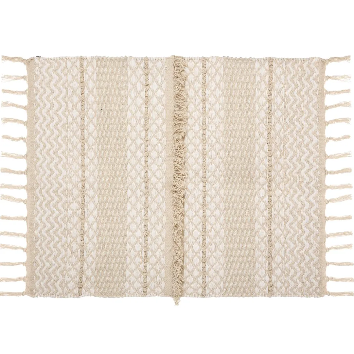 TAPIS COTON SABLE CUIVRE 60X90CM