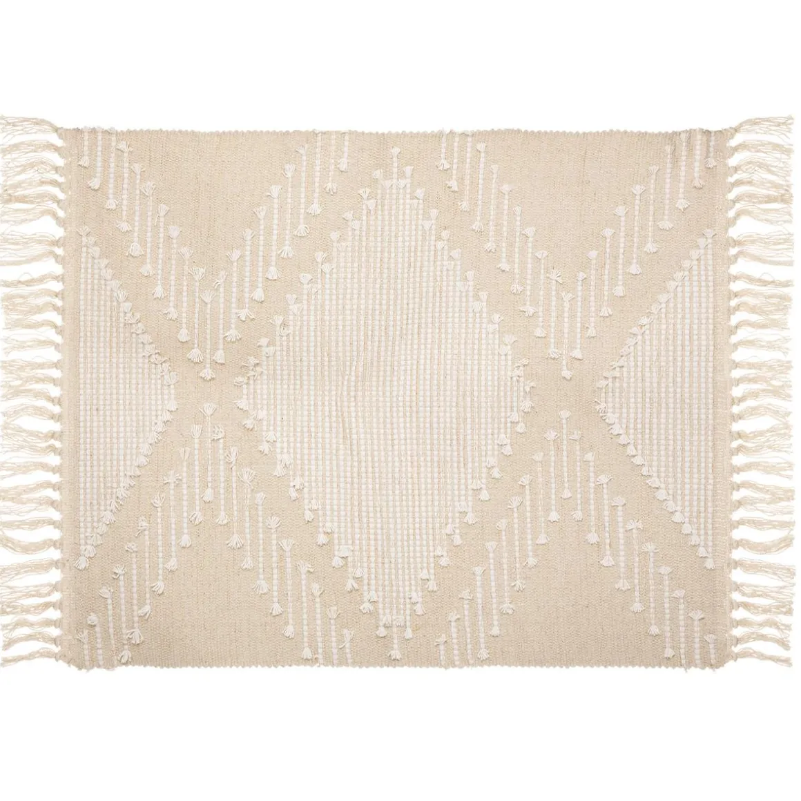 TAPIS COTON SABLE CUIVRE 60X90CM
