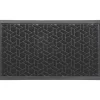 TAPIS CUBIQUE 43X75CM CAOUTCHOUC NOIR