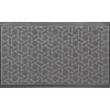TAPIS CUBIQUE 43X75CM CAOUTCHOUC GRIS FONCE