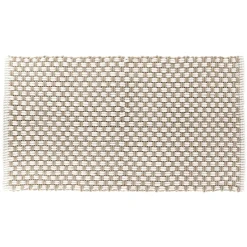 TAPIS CUZCO ASPECT MAILLE 45X90CM TAUPE NATUREL