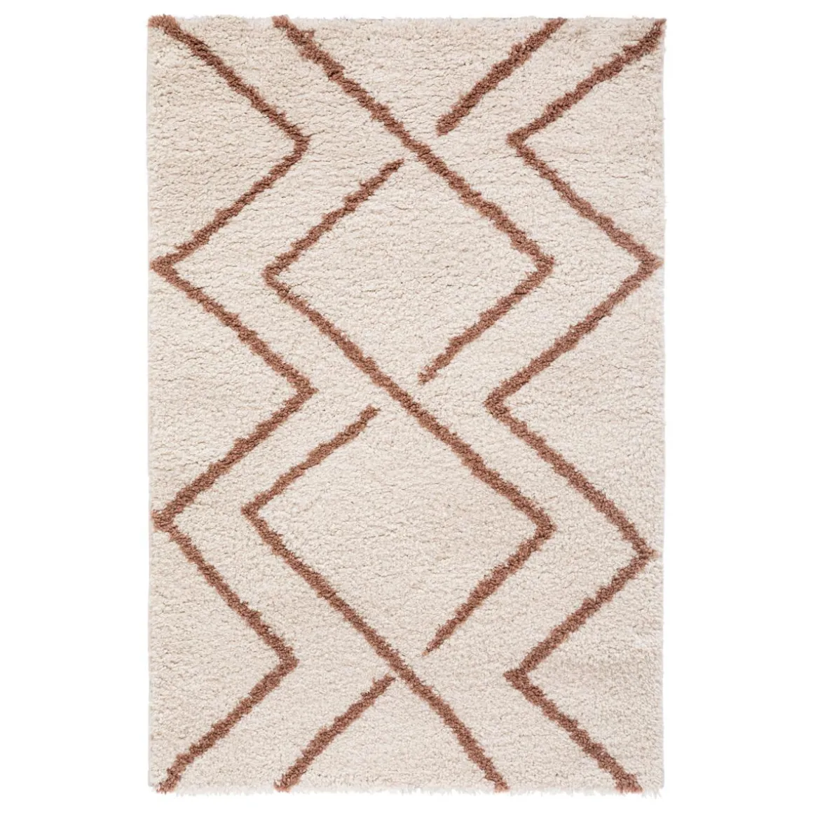TAPIS ESPRIT BERBERE TERRACOTTA 100X150CM