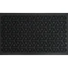 TAPIS GEO 45X75CM POLYESTER CAOUTCHOUC NOIR