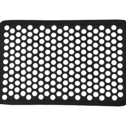 TAPIS HAROLD 40X60CM GRILLE CAOUTCHOUC NOIR