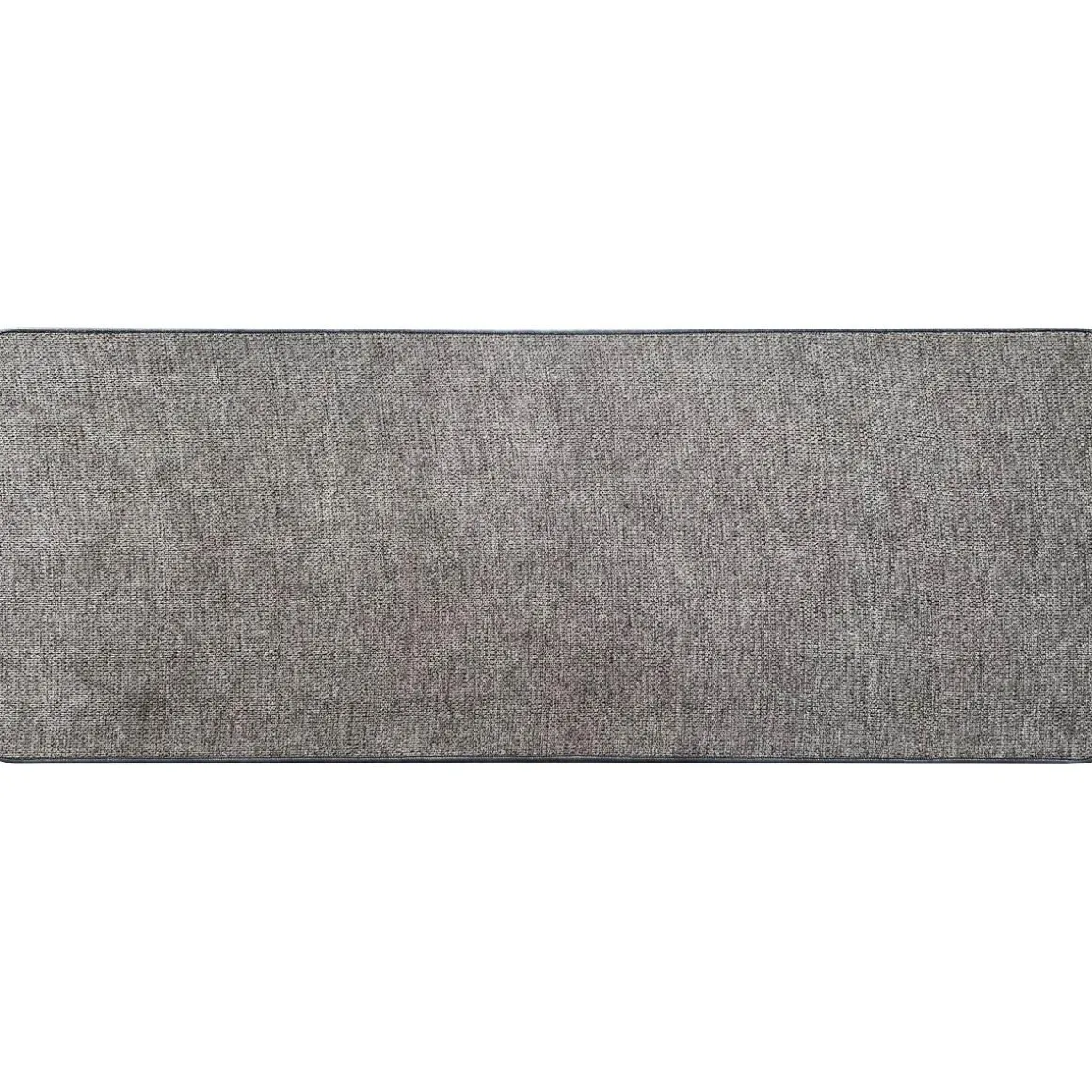 TAPIS HEXAGONE 45X120CM POLYESTER VELOURS GRIS CLAIR
