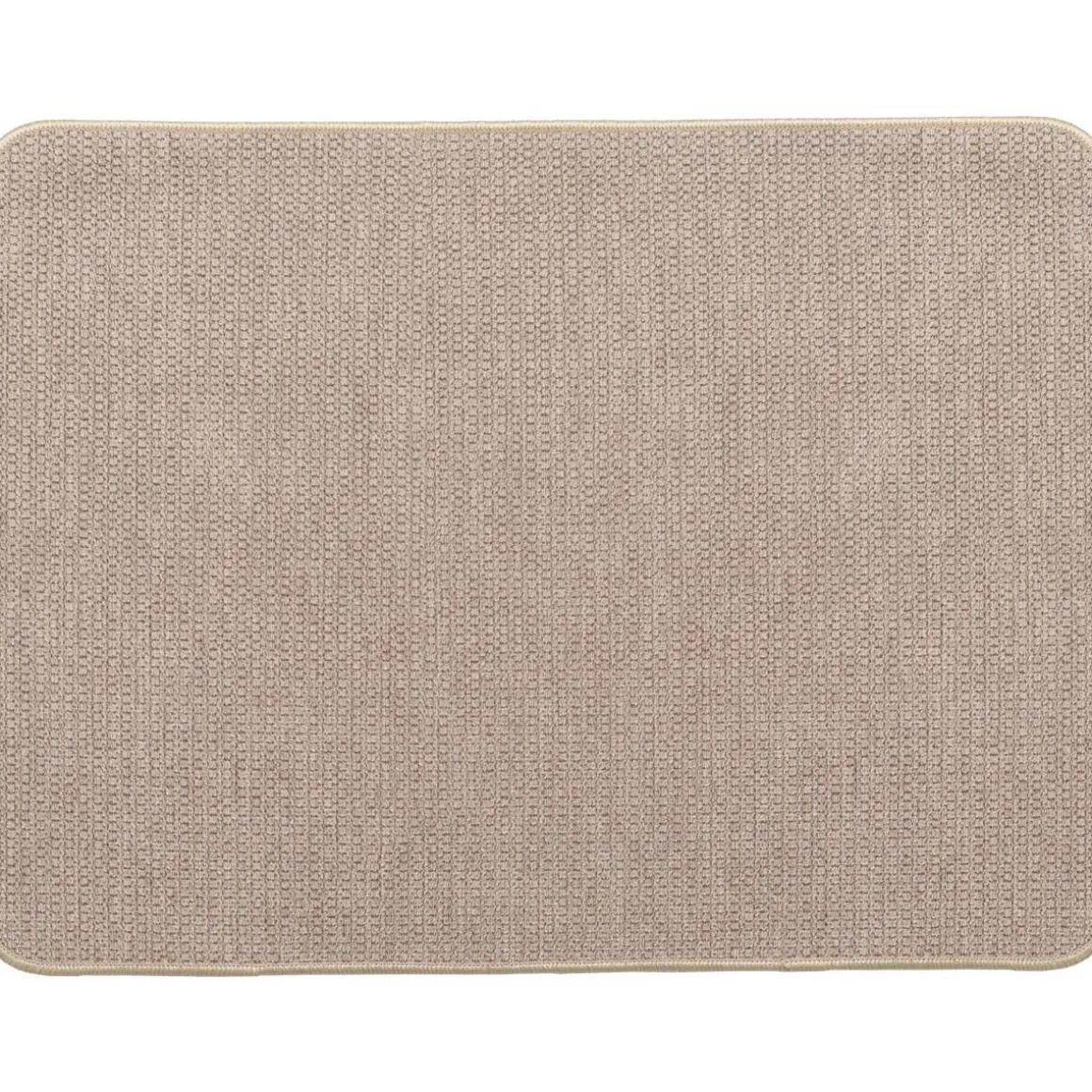 TAPIS HEXAGONE 45X60CM POLYESTER VELOURS BEIGE