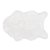 TAPIS IMITATION PEAU DE MOUTON 60X90CM BLANC