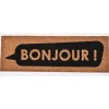TAPIS IMP BONJOUR 25X75CM COCO NOIR