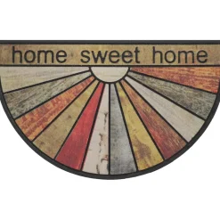TAPIS IMP DEMI LUNE 45X75CM CAOUTCHOUC HOME SWEET HOME