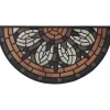 TAPIS IMPRIME DEMI LUNE 37X75CM CAOUTCHOUC VITRAIL