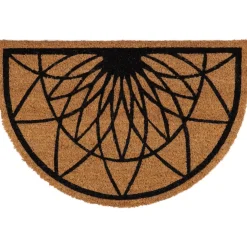 TAPIS IMPRIME DEMI LUNE 40X60CM COCO ROSACE