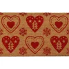 TAPIS IMPRIME 45X75CM COCO COEURS ROUGE