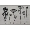 TAPIS IMPRIME 50X80CM POLYAMIDE HERBIER GRIS