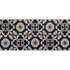 TAPIS IMPRIME 50X120CM POLYESTER CARMEN NOIR