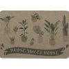 TAPIS IMPRIME 40X60CM POLYESTER HOME SWEET HOME BEIGE