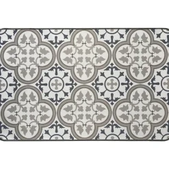 TAPIS IMPRIME 50X80CM POLYESTER PACO BLEU