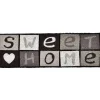 TAPIS IMP SWEET HOME 25X75CM COCO GRIS
