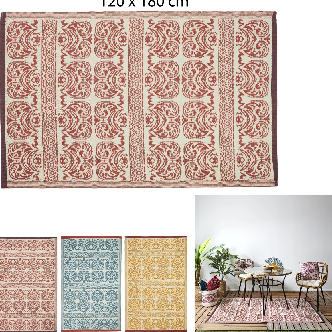 TAPIS INTERIEUR EXTERIEUR JAIPUR 120X180CM
