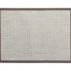 TAPIS JOHN 45X60CM VINYLE TISSE BICOLORE BEIGE GRIS