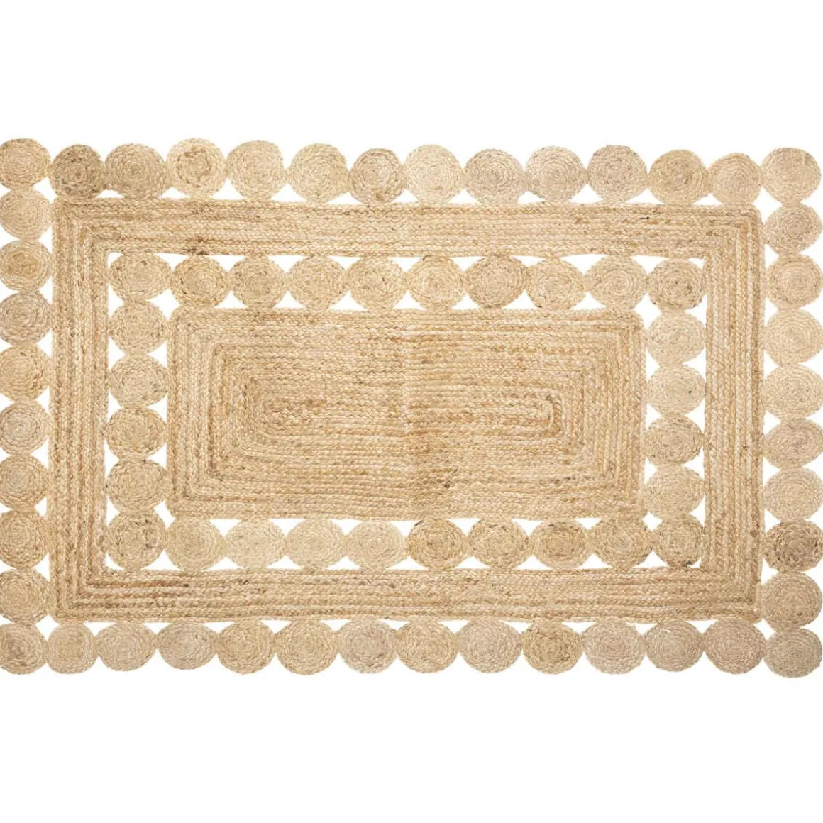 TAPIS JUTE AJOURE D.120X170CM