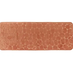 TAPIS MEMOIRE DE FORME MICROFIBRE GALET 45X120CM CUIVRE
