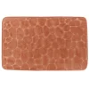 TAPIS MEMOIRE DE FORME MICROFIBRE GALET 50X80CM CUIVRE