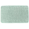 TAPIS MEMOIRE DE FORME MICROFIBRE GALET 50X80CM EUCALYPTUS